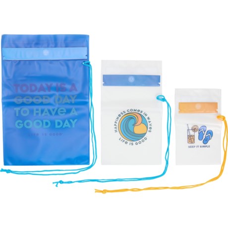 Life is Good® 3 Pack Water Resistant Dry Bags